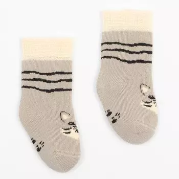 Носки детские, цвет светло-бежевый, размер 7-8