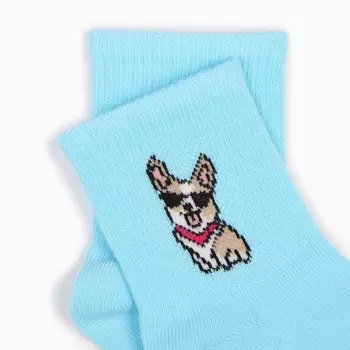 Носки детские, цвет светло-голубой, размер 18-20 (27-30)