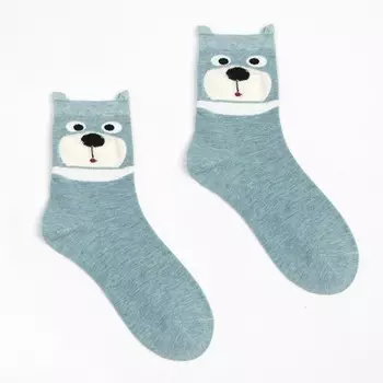 Носки детские, цвет зеленый, размер 18-20 (33-36)