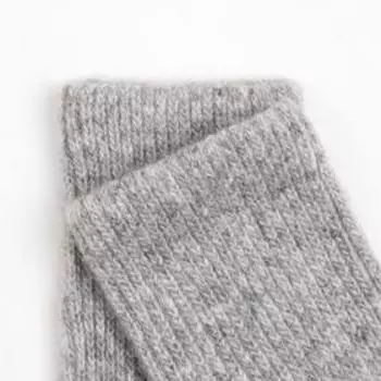 Носки детские из монгольской шерсти, цвет серый, размер 16-18 см (4)