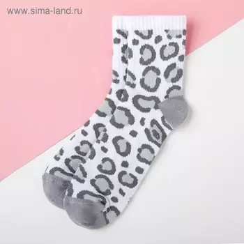 Носки детские KAFTAN «Леопард», размер 16-18, цвет белый