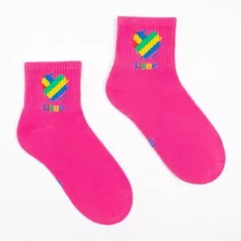 Носки детские Likee, цвет розовый, размер 18 (6-8 лет)