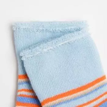 Носки детские махровые, цвет голубой, размер 10