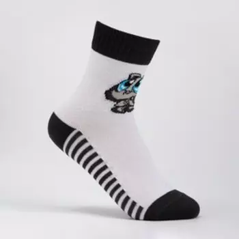 Носки детские «Мишка с большими глазами», цвет белый, размер 16-18