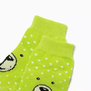Носки детские "Мишки" А.Д-183, цвет зеленый, р-р 16