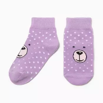 Носки детские "Мишки" А.Д-183, цвет сиреневый, р-р 18