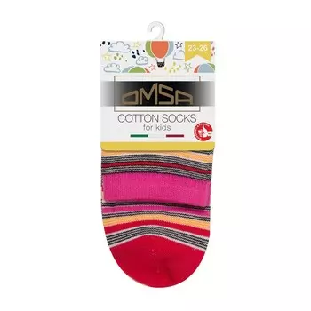 Носки детские OMSA kids Calzino 21Р12 в полоску Rosso, размер 31-34