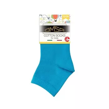 Носки детские OMSA kids Calzino 21С02 гладь укороченный Blu, размер 23-26