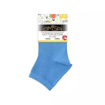 Носки детские OMSA kids Calzino 21С02 гладь укороченный Blu Сhiaro, размер 31-34