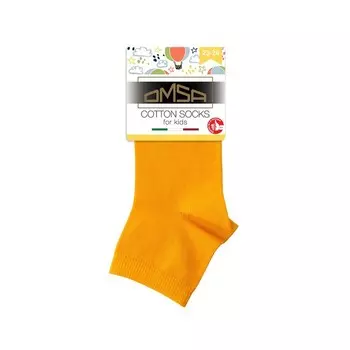 Носки детские OMSA kids Calzino 21С02 гладь укороченный Giallo, размер 23-26