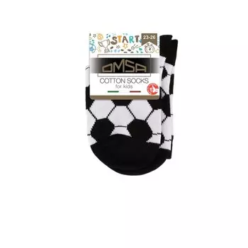 Носки детские OMSA kids Calzino 21S12 Nero/Bianco, размер 27-30