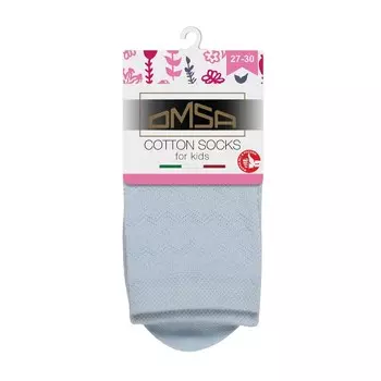 Носки детские OMSA kids Calzino 22A01 ажур Blu Сhiaro, размер 23-26