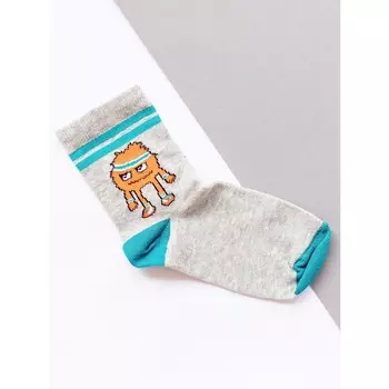 Носки детские, размер 16, цвет светло-серый