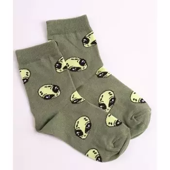 Носки детские, размер 18, цвет зелёный