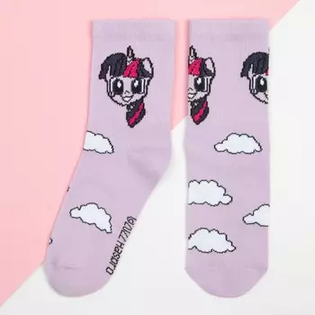 Носки для девочки My Little Pony, 14-16 см, цвет фиолетовый