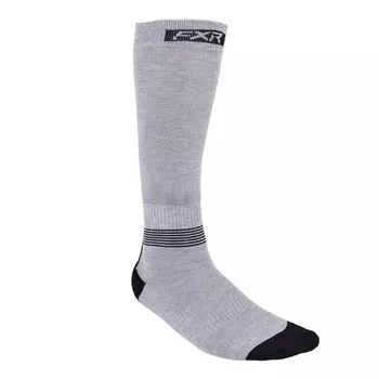 Носки FXR Mission Performance, размер S/M, серый, чёрный