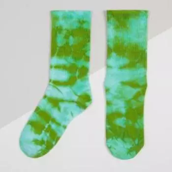 Носки KAFTAN "Тай-дай", р-р 36-39, цв.зелёный