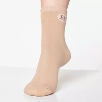 Носки махровые, цвет бежевый, размер 25