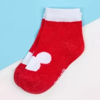 Носки Микки Маус, красный, 6-8 см