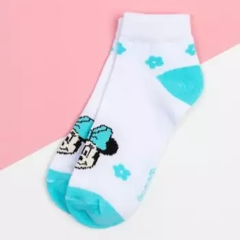 Носки "Minnie Mouse", Минни Маус, белый, 14-16 см