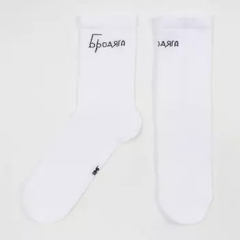 Носки мужские, цвет белый, размер 25-27