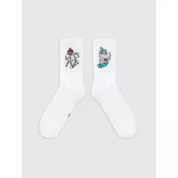 Носки мужские, цвет белый, размер 29-31