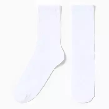 Носки мужские, цвет белый, размер 39-42