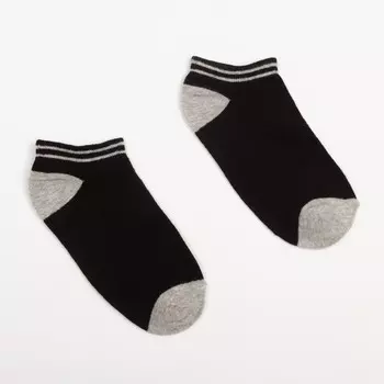 Носки мужские, цвет черный/серый размер 40-44