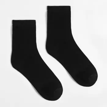 Носки мужские, цвет чёрный, размер 25 (39-40)