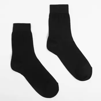 Носки мужские, цвет чёрный, размер 27 (41-43)