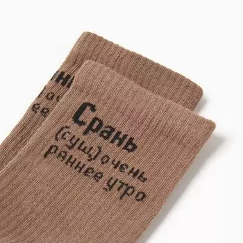 Носки мужские, цвет карамель, размер 25-27