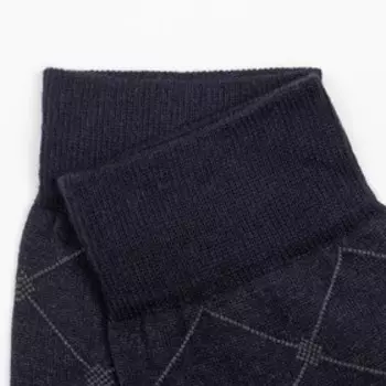 Носки мужские, цвет синий, размер 42-43