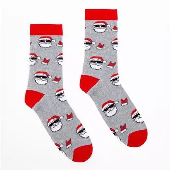 Носки мужские, цвет светло-серый меланж, размер 27-29