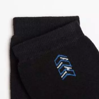 Носки мужские махровые, цвет чёрный, размер 29