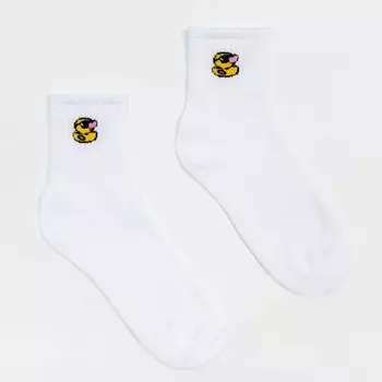 Носки мужские MINAKU «Утёнок» цвет белый, размер 42-43 (29 см)