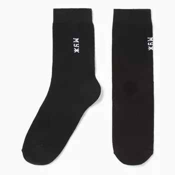 Носки мужские Муж, цвет черный, размер 27-29