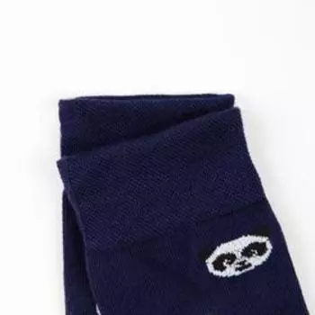 Носки мужские «Панда» цвет тёмно-синий, размер 25