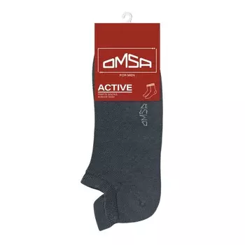 Носки мужские с фальшпяткой OMSA ACTIVE, размер 45-47, цвет grigio scuro