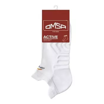 Носки мужские с фальшпяткой OMSA ACTIVE, размер 45-47, цвет bianco