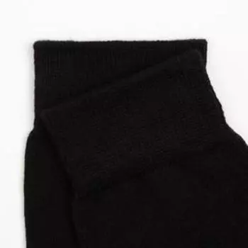 Носки мужские с махровым следом GRAND LINE, цвет чёрный, размер 25