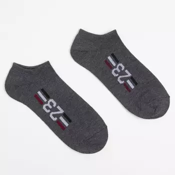 Носки мужские с принтом, цвет МИКС, размер 40-46 (27-29 см)