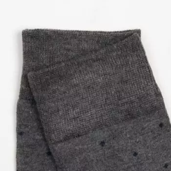 Носки мужские с принтом, цвет серый, размер 40-46 (27-29 см)