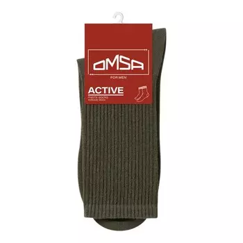 Носки мужские с высокой резинкой OMSA ACTIVE, размер 42-44, цвет militari