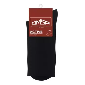 Носки мужские с высокой резинкой OMSA ACTIVE, размер 36-38, цвет nero