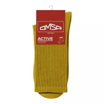 Носки мужские с высокой резинкой OMSA ACTIVE, размер 42-44, цвет oliva