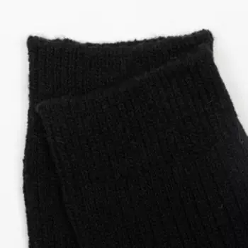 Носки мужские шерстяные, цвет чёрный, р-р 39-44