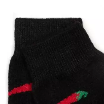 Носки мужские шерстяные «Острые перчики», цвет чёрный, размер обуви 40-44