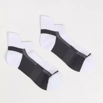 Носки мужские спортивные, цвет белый/серый, размер 27