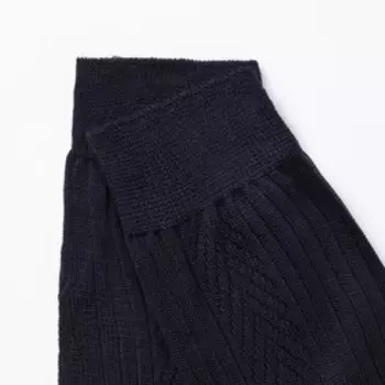 Носки мужские тёплые, цвет тёмно-синий, размер 25