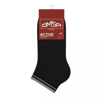 Носки мужские укороченные OMSA ACTIVE, размер 39-41, цвет nero